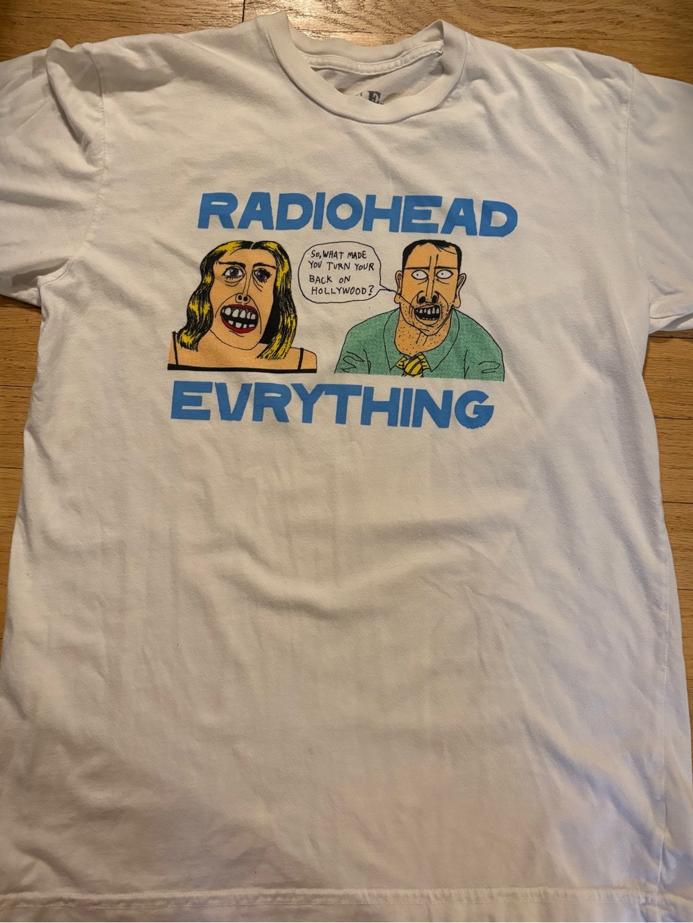Radiohead Everything White Graphic T-Shirt